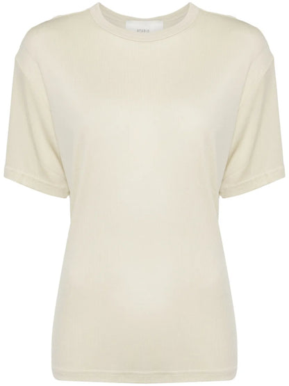 Crew-Neck Lyocell T-Shirt