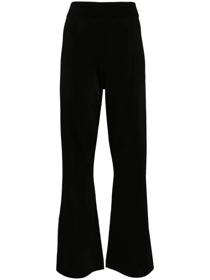 High-Waist Flared Trousers
