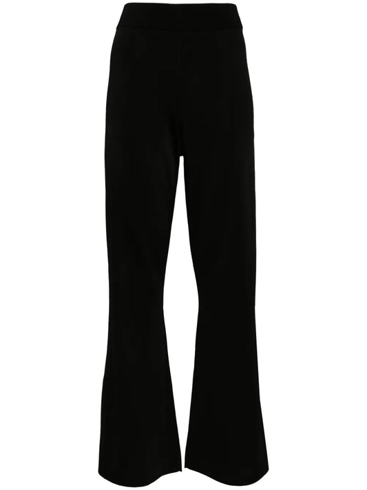High-Waist Flared Trousers