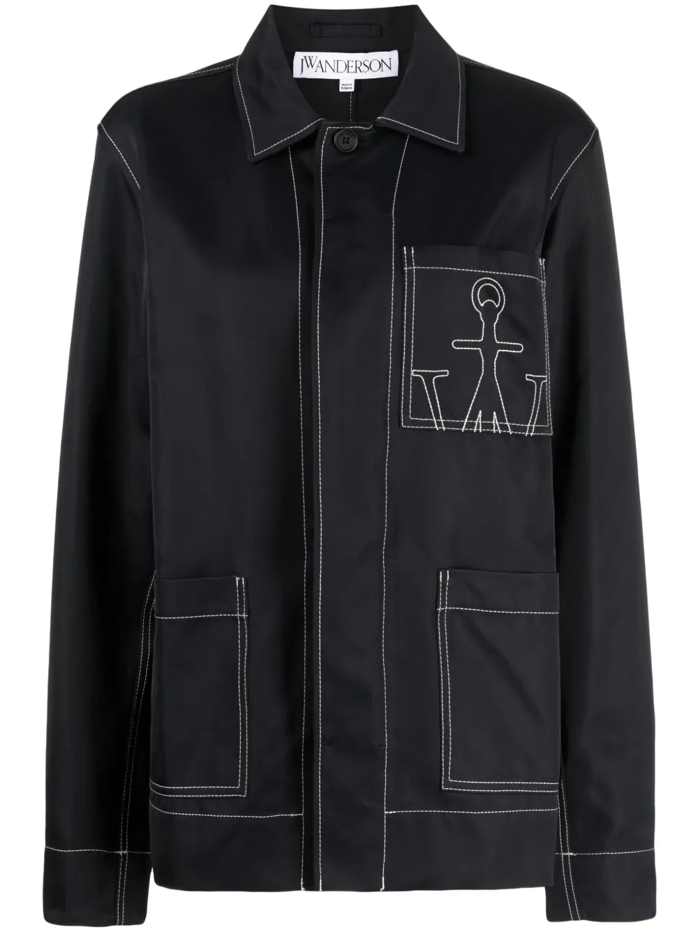 Logo-Embroidered Chore Jacket