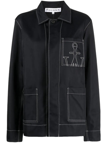 Logo-Embroidered Chore Jacket