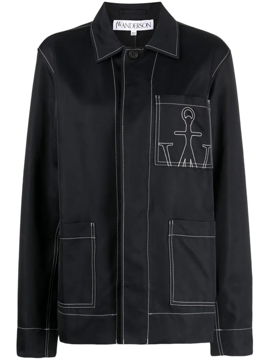 Logo-Embroidered Chore Jacket