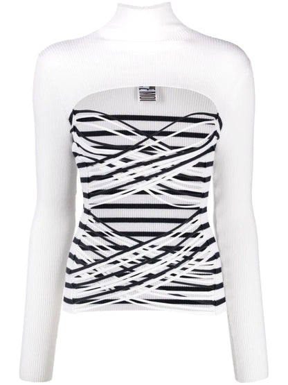 Cut-Out Knitted Top
