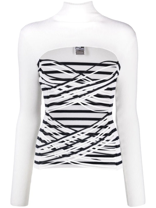 Cut-Out Knitted Top