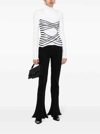 Cut-Out Knitted Top