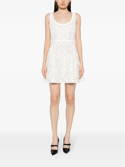 Sleeveless Lace Mini Dress