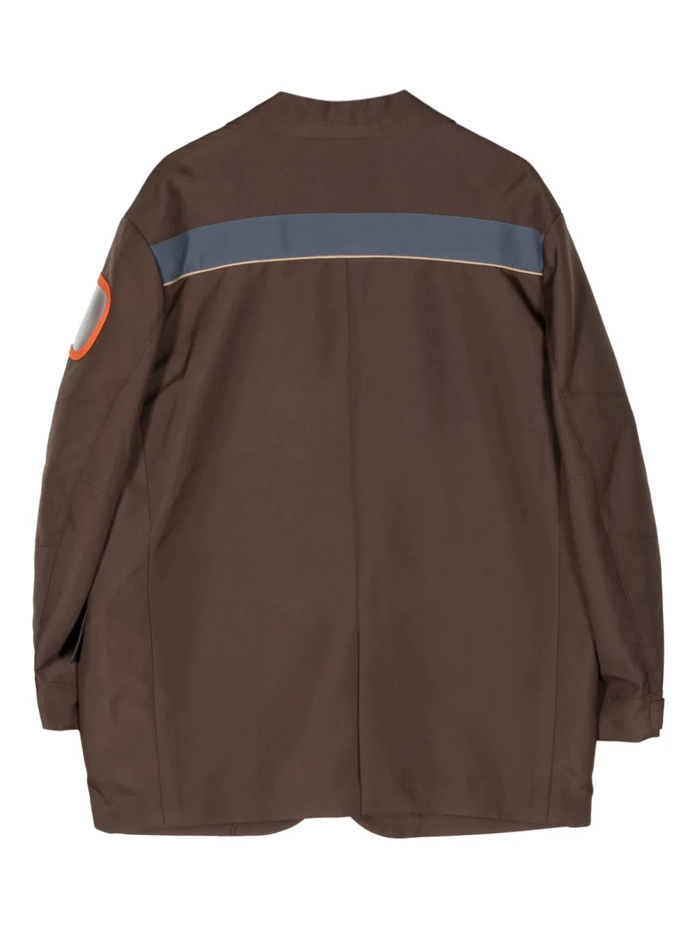 Contrasting-Panel Blazer