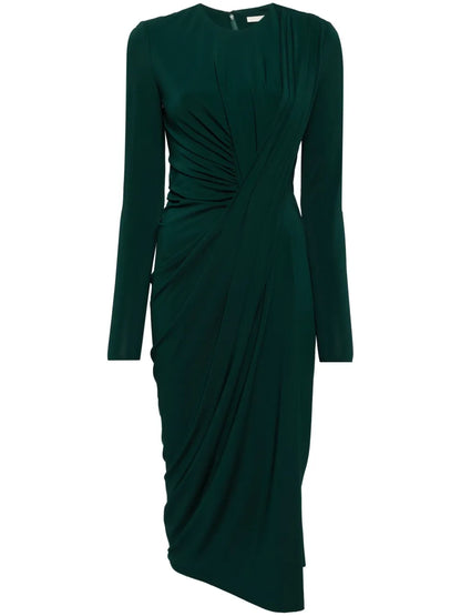 Draped Midi Dress