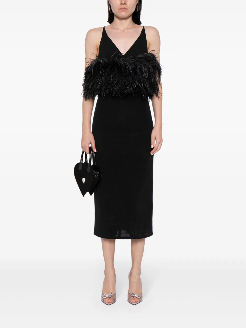 Ruffle-Trim Pencil Skirt