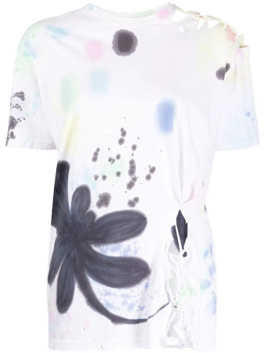 Nash Hand-Painted Cut-Out T-Shirt