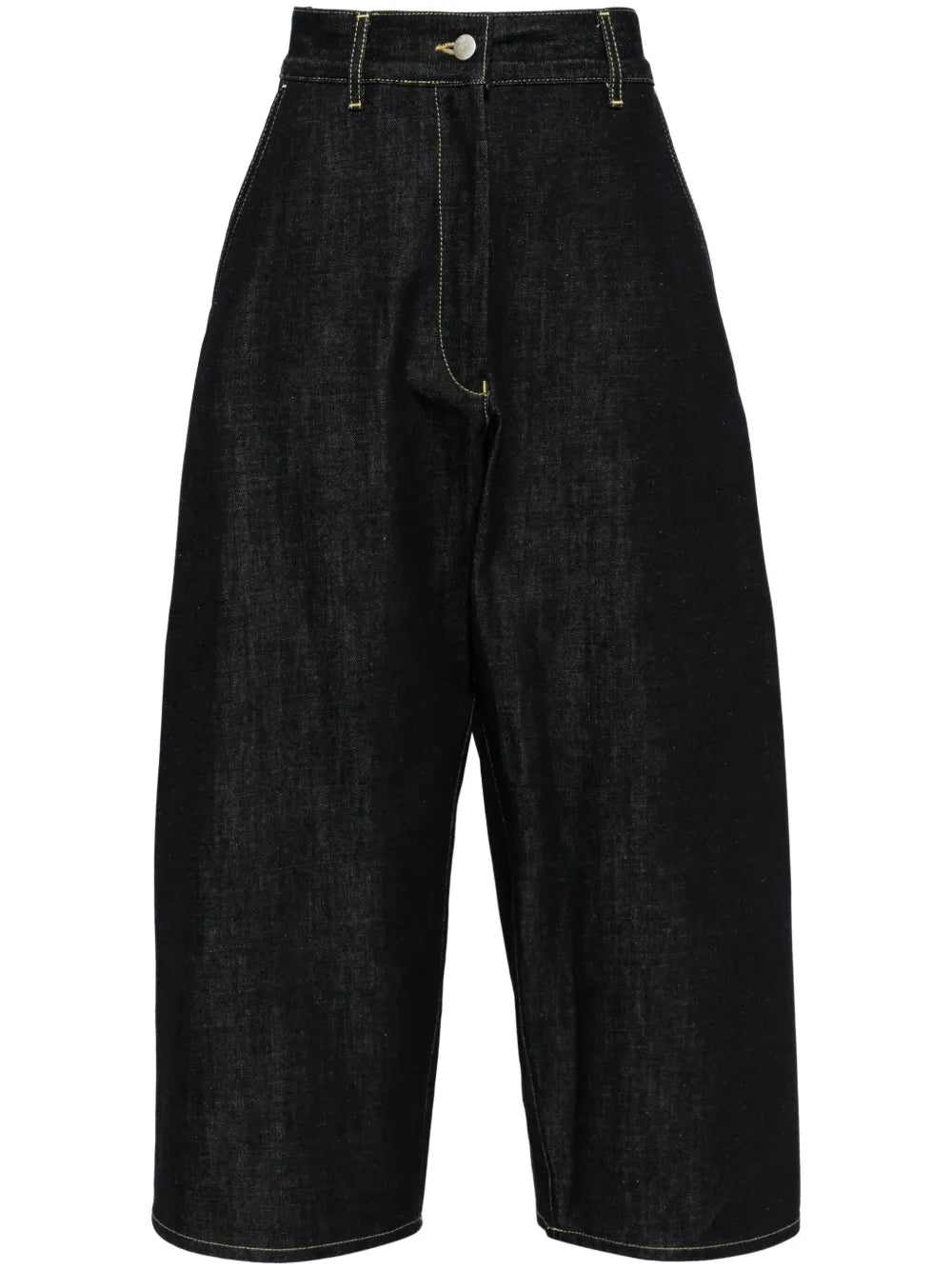 Wide-Leg Cropped Jeans