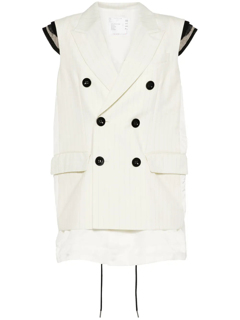 Sleeveless Double-Breasted Jacket