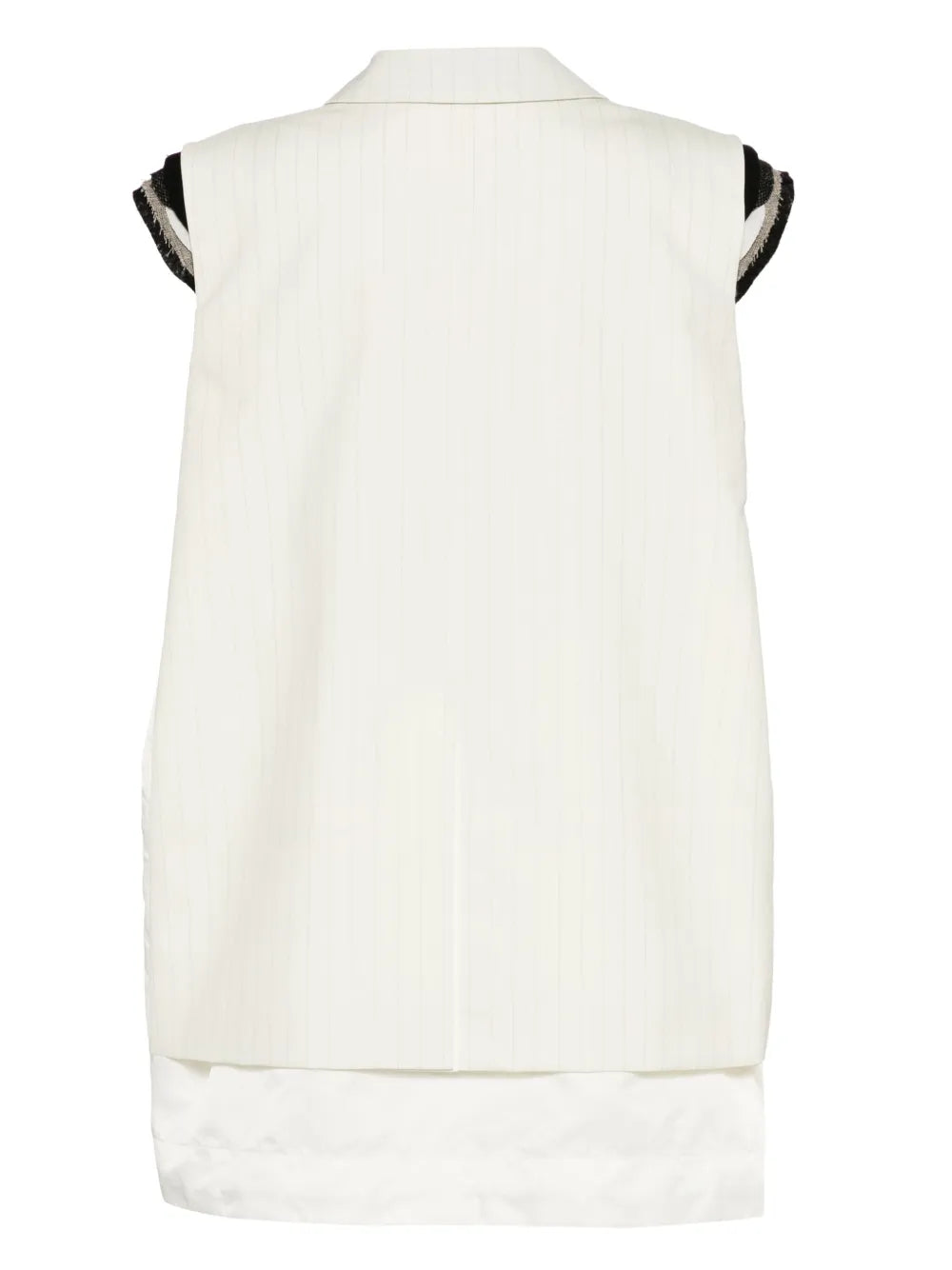Sleeveless Double-Breasted Jacket