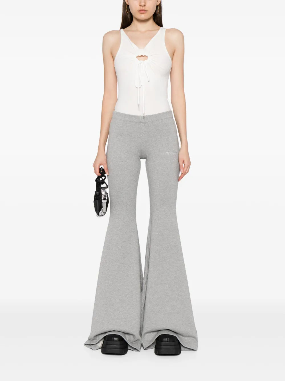 Logo-Print Flared Leggings