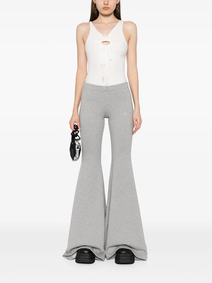 Logo-Print Flared Leggings