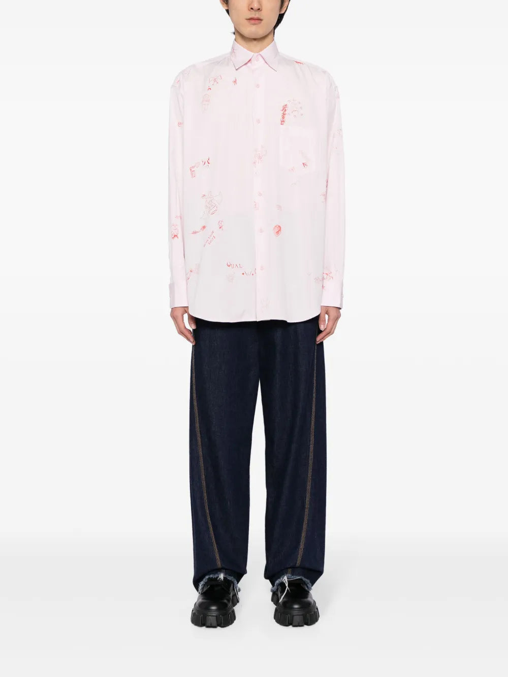 Printed Long-Sleeve Shirt