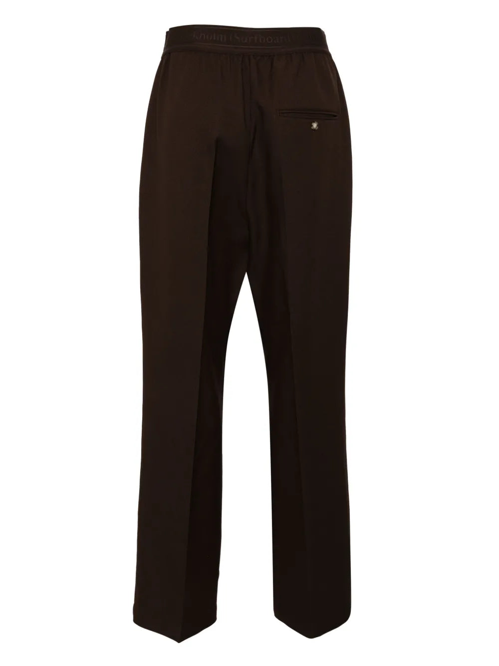 Pressed-Crease Straight Trousers