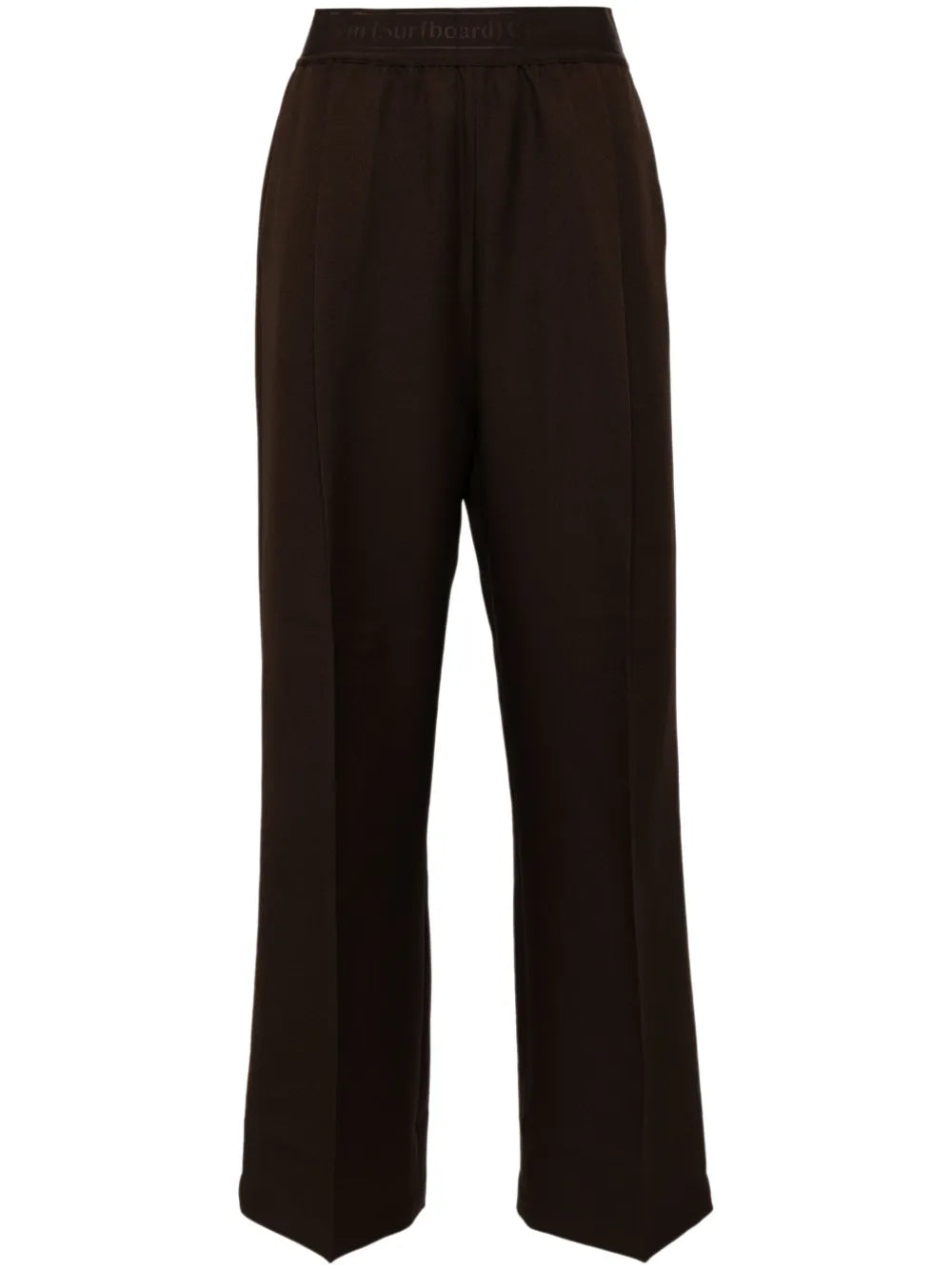 Pressed-Crease Straight Trousers