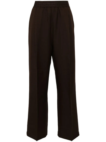 Pressed-Crease Straight Trousers