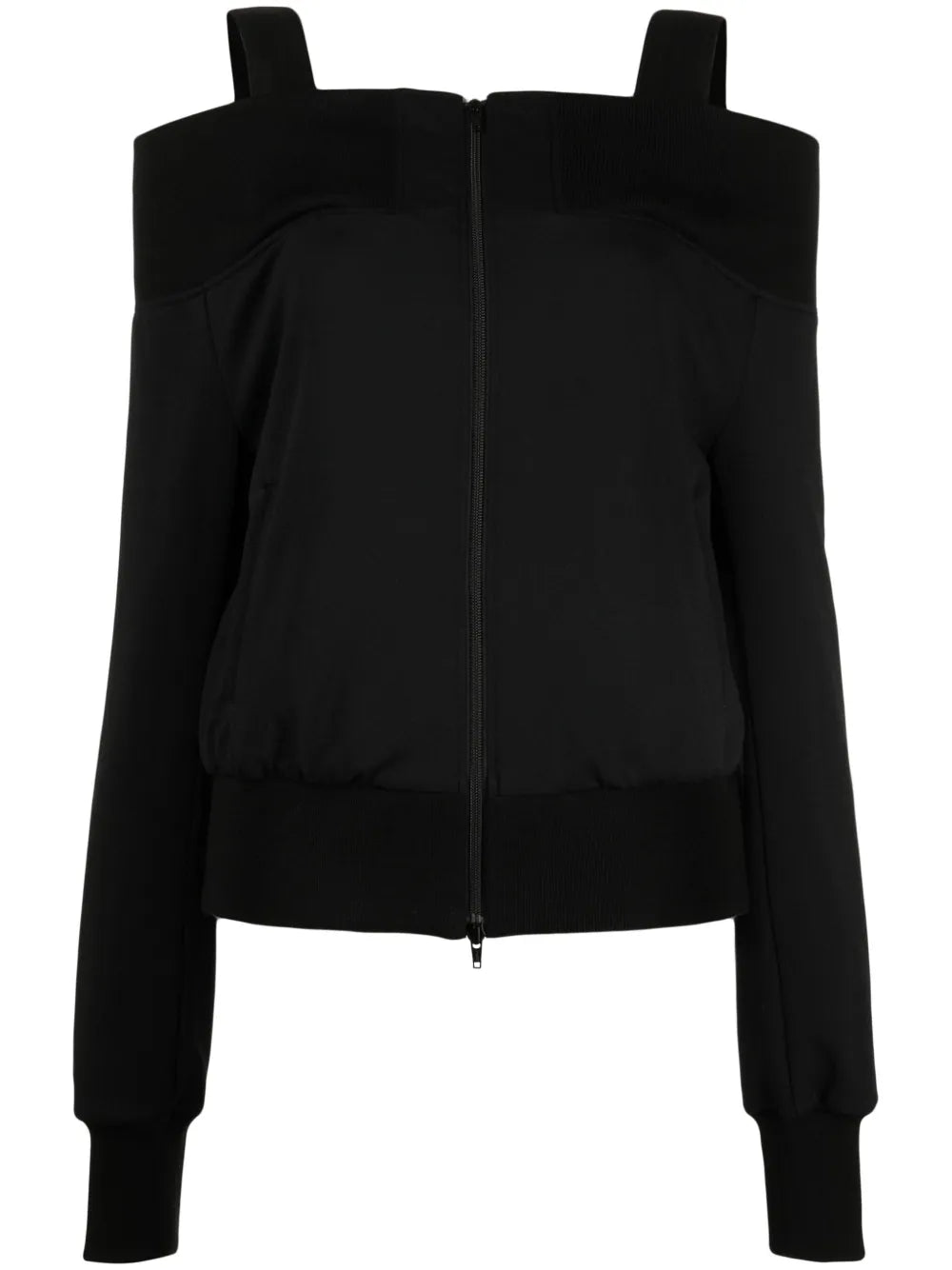 Drop-Shoulder Zipped Top