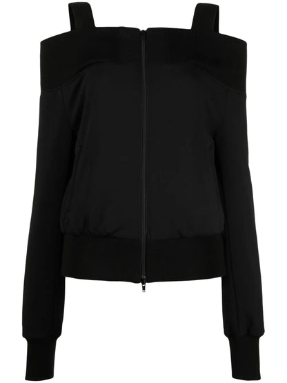 Drop-Shoulder Zipped Top