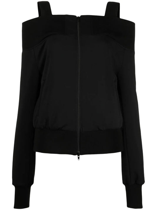 Drop-Shoulder Zipped Top