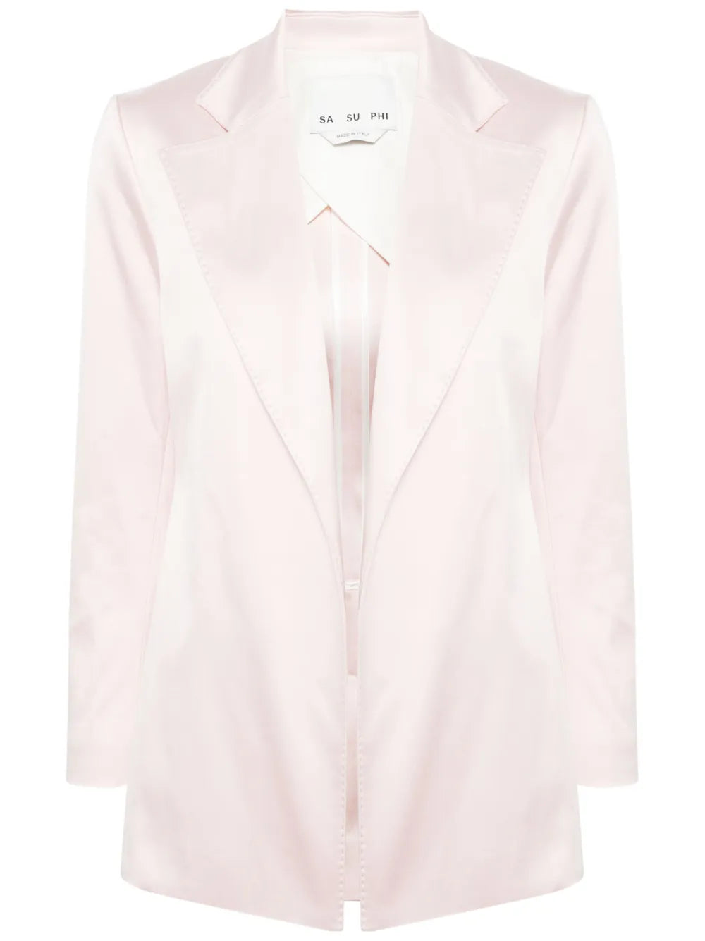 Silk Notch-Lapel Blazer
