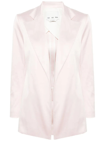 Silk Notch-Lapel Blazer