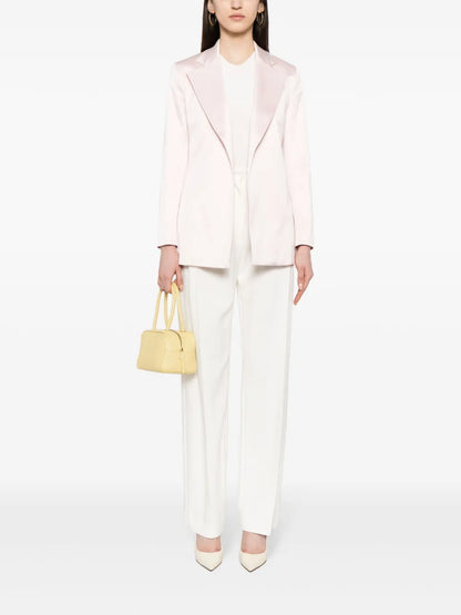 Silk Notch-Lapel Blazer