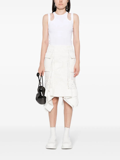 Handkerchief Cotton Midi Skirt