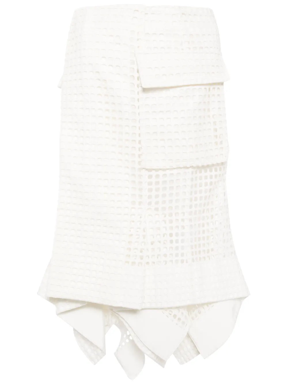 Handkerchief Cotton Midi Skirt