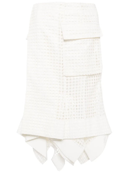 Handkerchief Cotton Midi Skirt