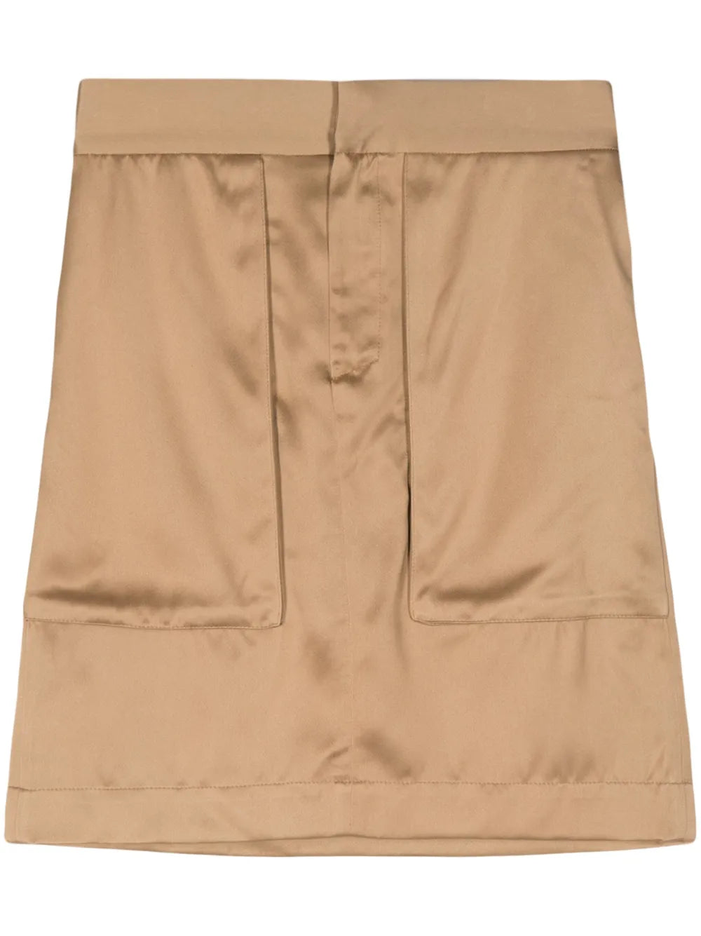 Panelled Elasticated-Waistband Skirt