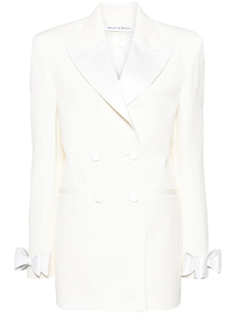 Bow-Embellished Blazer Dress