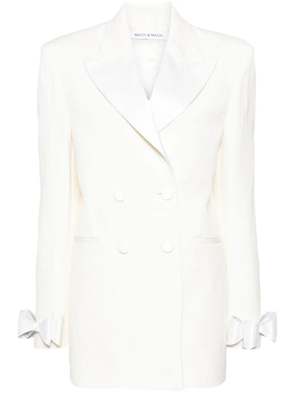 Bow-Embellished Blazer Dress