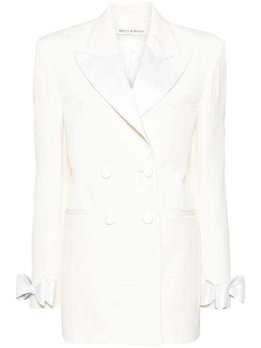 Bow-Embellished Blazer Dress