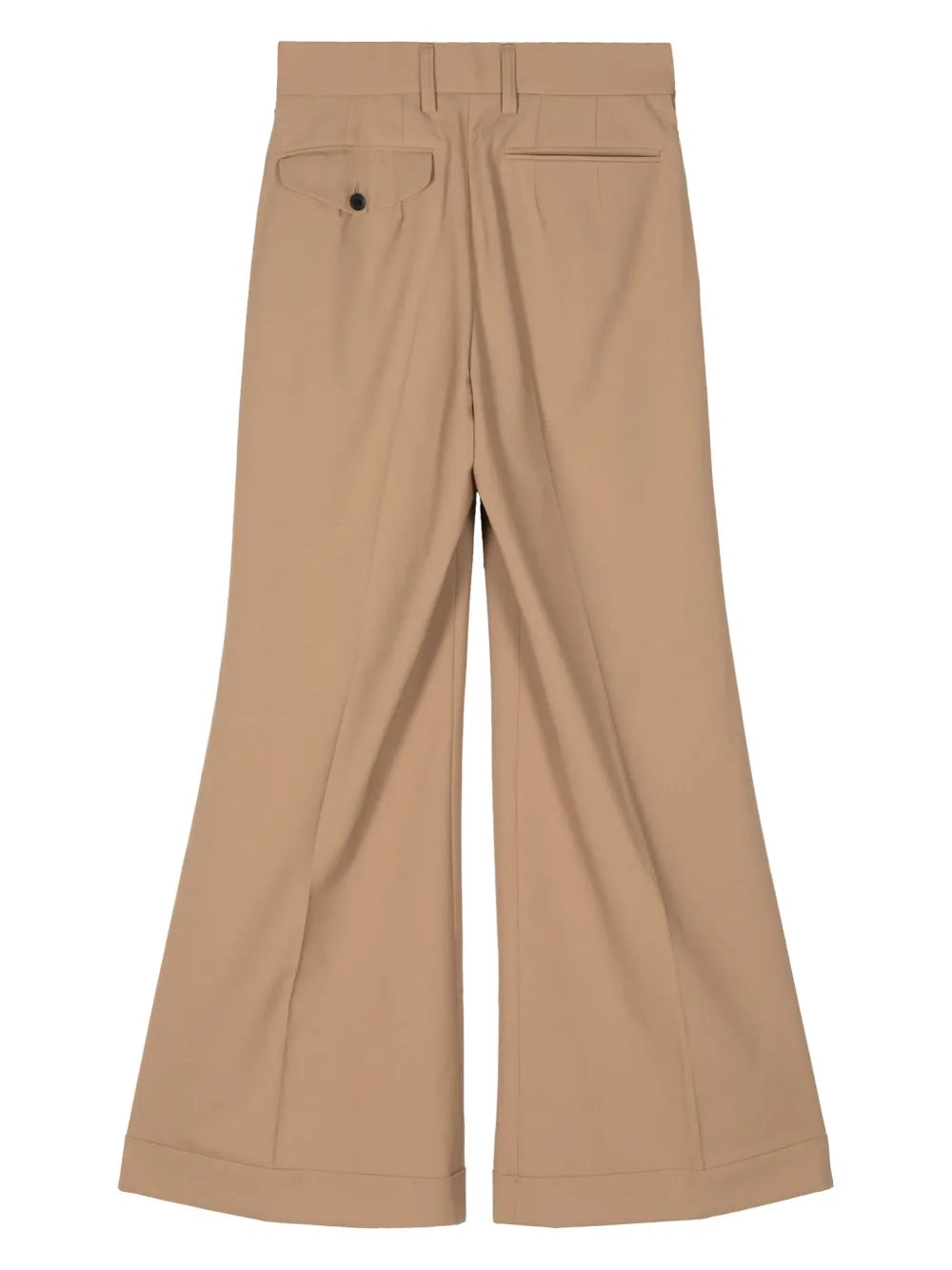 High-Waist Flared Trousers