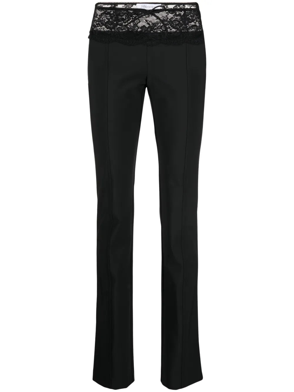 Lace-Detail Tapered Trousers