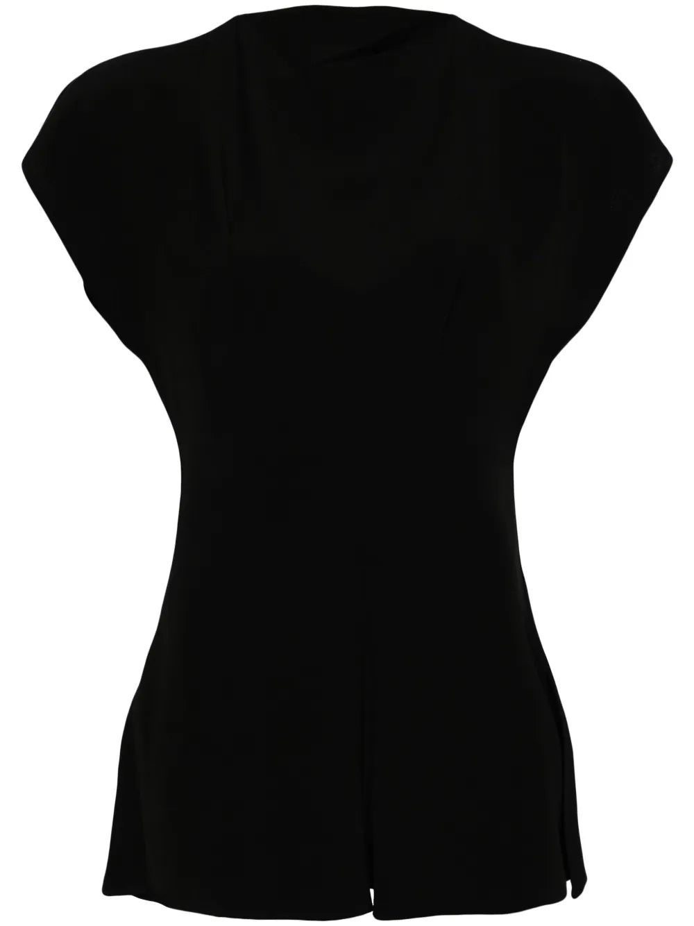 Cap-Sleeved Peplum Top