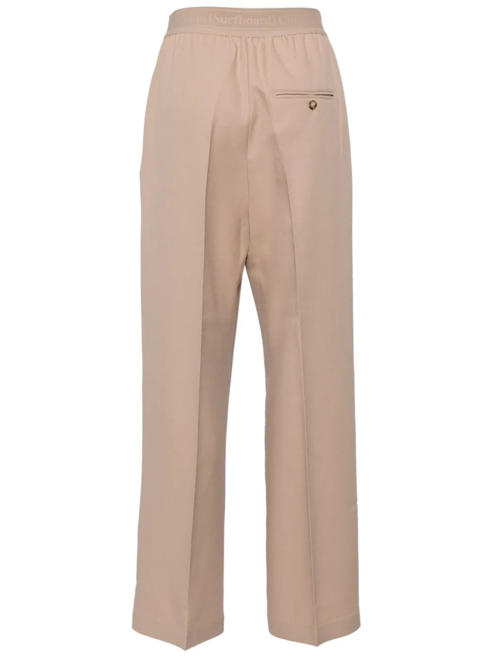 Pressed-Crease Straight Trousers