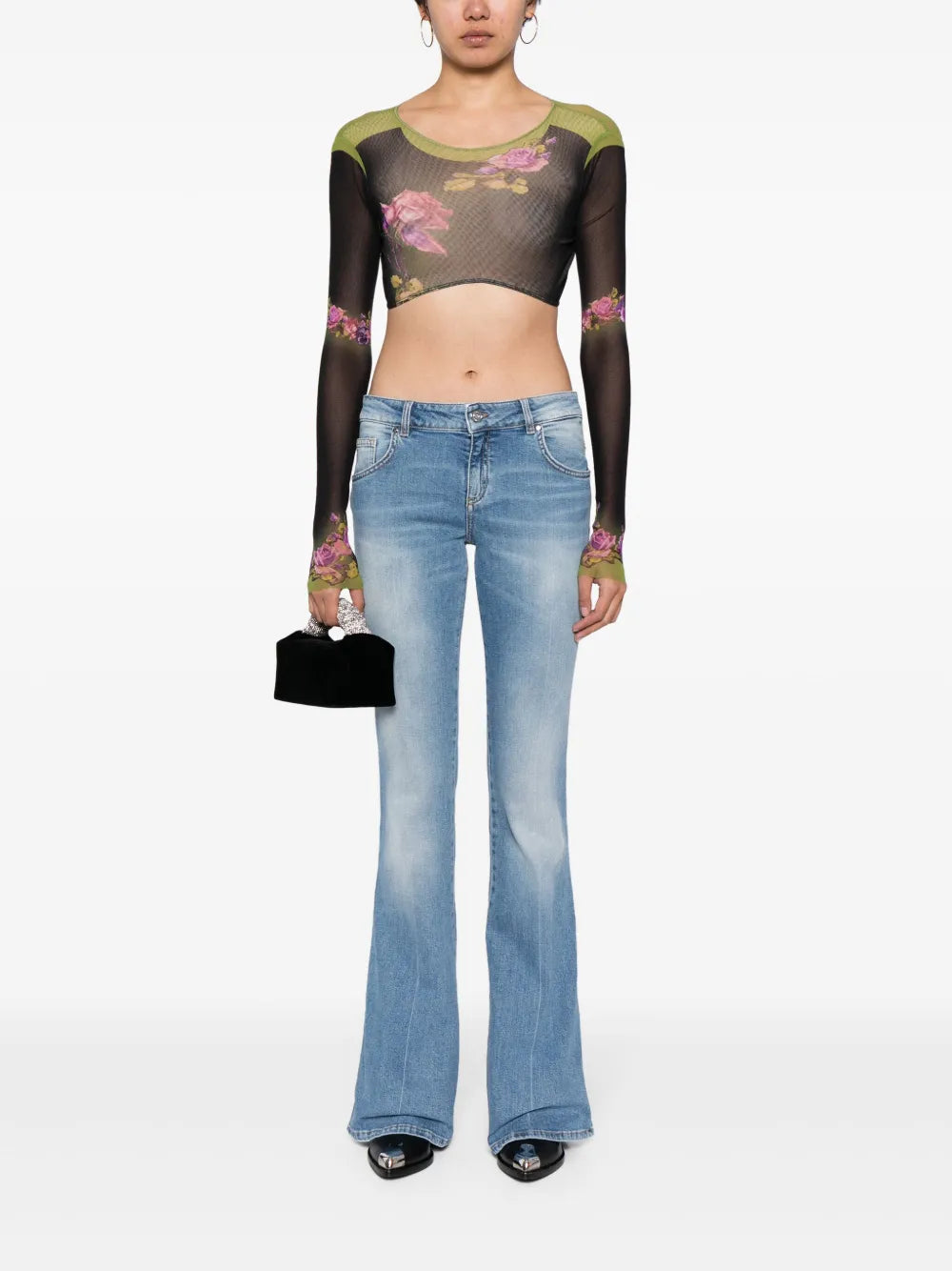 Low-Rise Bootcut Jeans