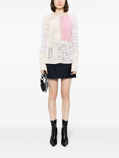 Regenerated Crochet-Knit Jumper