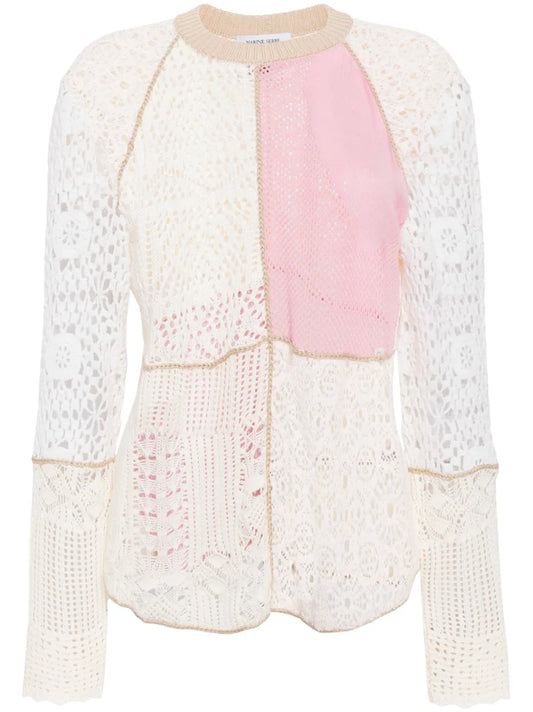 Regenerated Crochet-Knit Jumper
