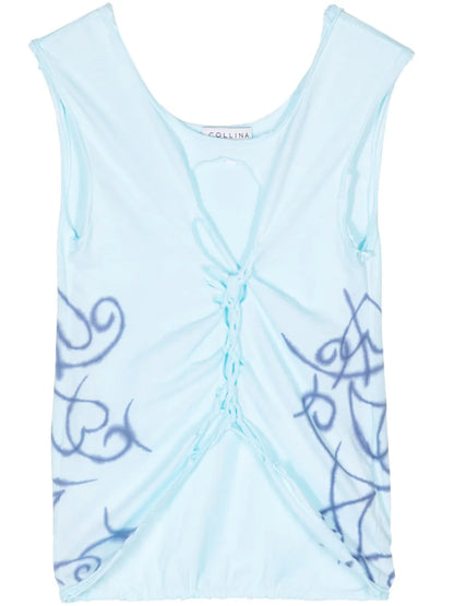 Twist-Front Organic-Cotton Top
