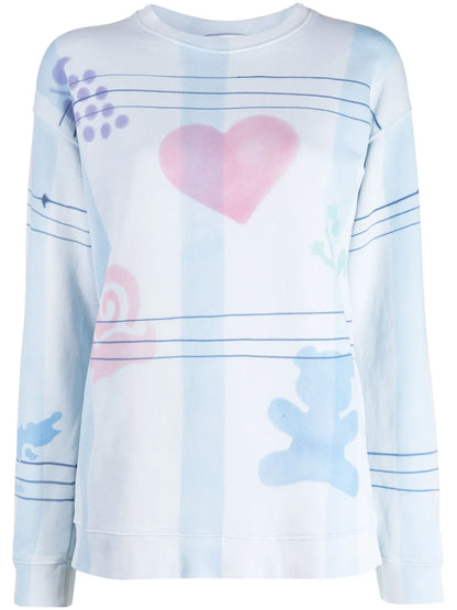 Graphic-Print Cotton Sweatshirt