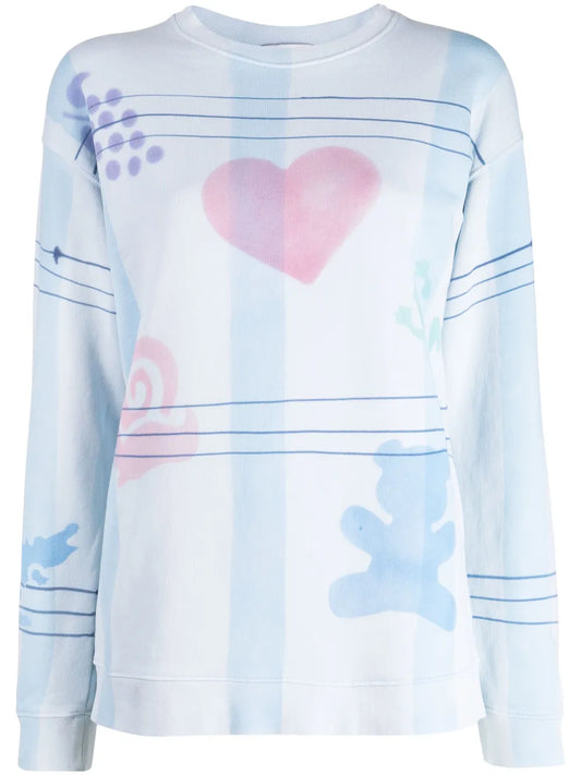 Graphic-Print Cotton Sweatshirt