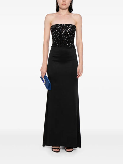 High-Waist A-Line Maxi Skirt