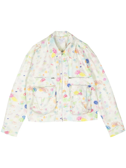 Bloom Doodle Cotton Twill Jacket