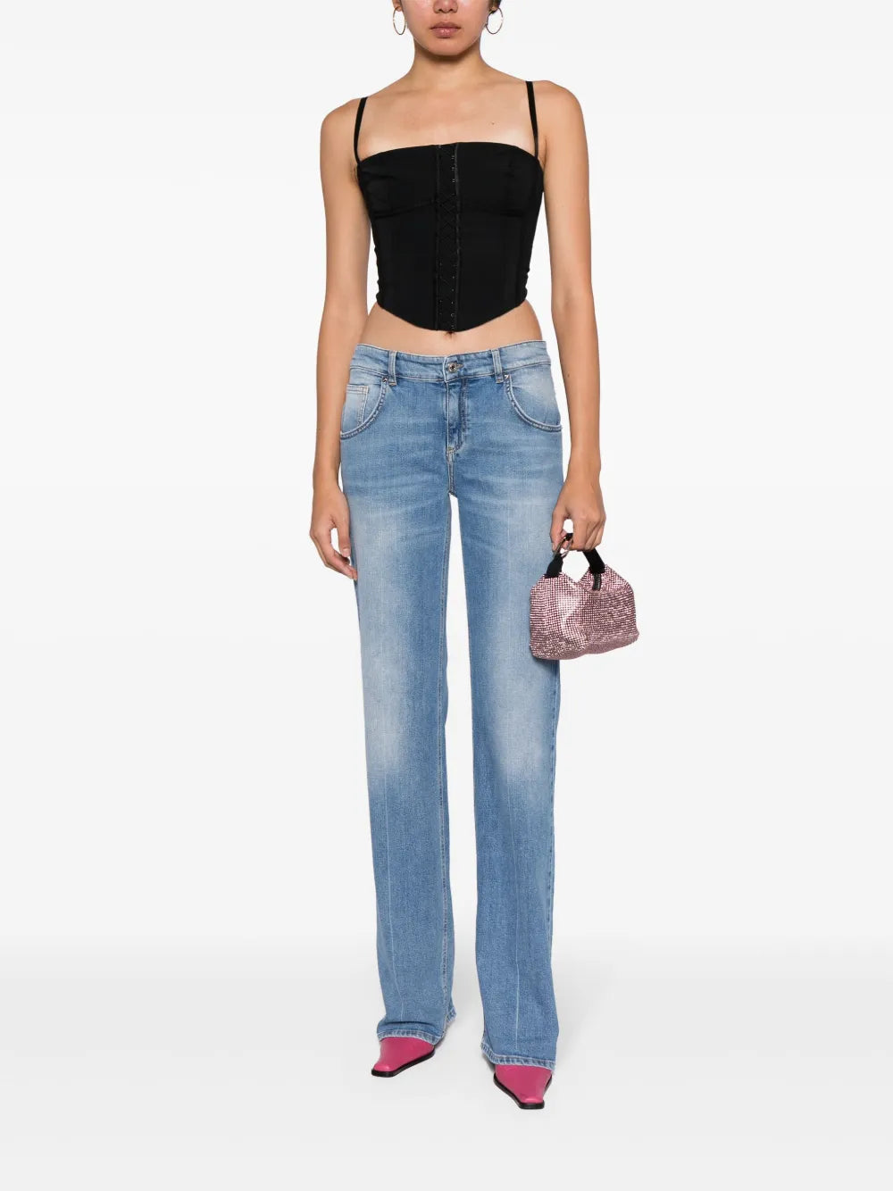 Mid-Rise Flared Jeans
