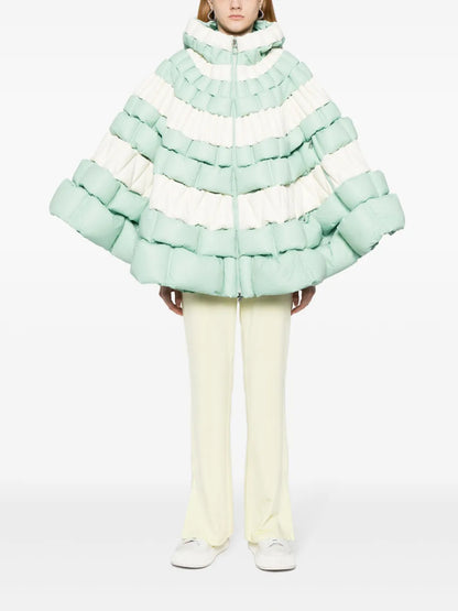 Funnel-Neck Padded Coat
